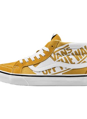 VANS经典大LOGO黄色中帮35码