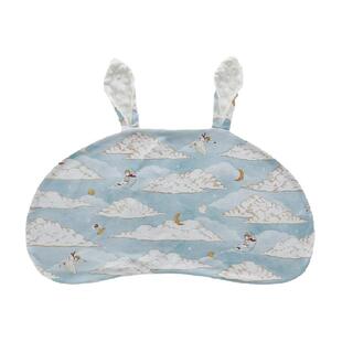 OakFamily婴儿波浪枕套儿童枕月牙枕套宝宝单人枕芯套四季通用