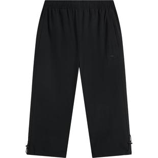 李宁七分裤男士健身训练运动裤排湿速干透气夏季梭织运动裤男裤