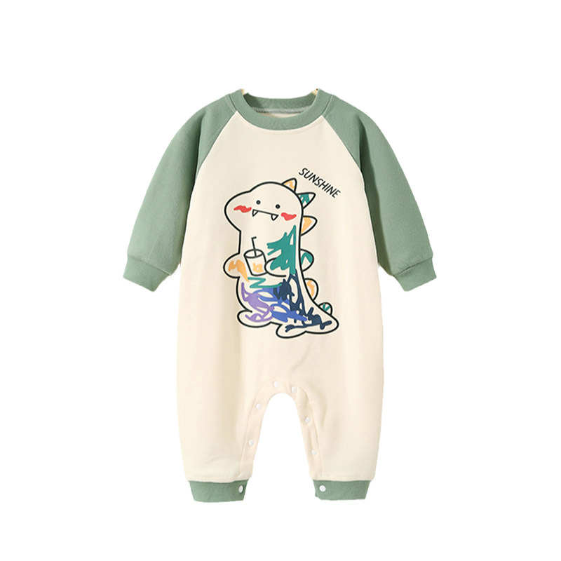 卡通保暖宝宝爬服婴儿睡衣连体衣