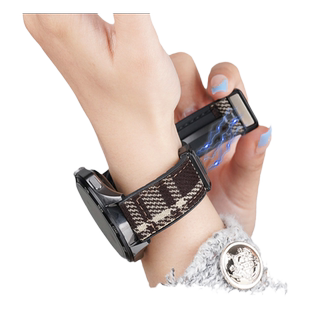 适用三星Galaxy watch6磁吸扣毛呢表带classic6手表watch5 pro/4智能Active2/1运动GearS3/S4男女款腕带