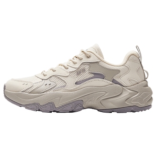 安踏星海2.0休闲鞋女鞋2025冬季新款黑色老爹鞋厚底增高运动鞋子