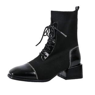 2025秋冬小码31 32  33短靴真皮靴子女靴粗跟加绒大码41-43马丁靴