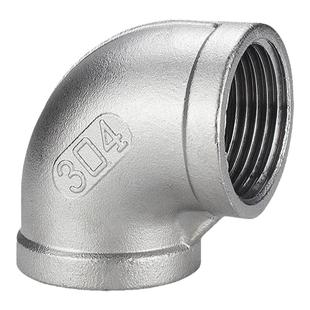 304不锈钢内丝弯头90度内牙直角内螺纹弯头水暖配件4分6分1寸316L