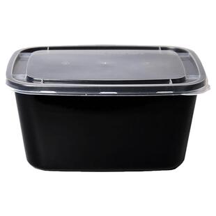 喇叭花2000/5000ml一次性餐盒龙虾盒烤鱼冒菜方形外卖打包盒带盖