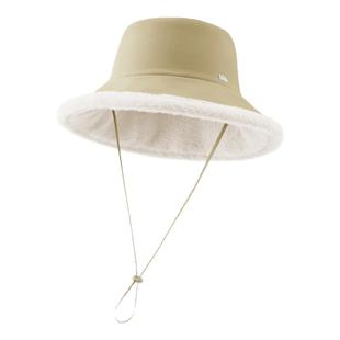 蕉下渔夫帽气绒保暖双面防晒秋冬季新款遮阳毛绒防风女士户外帽子