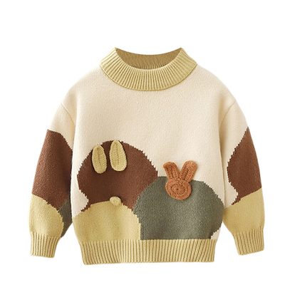 儿童加绒毛衣内搭上衣宝宝针织衫