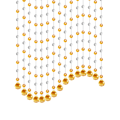 珠帘水晶餐厅客厅玄关波浪型挂帘