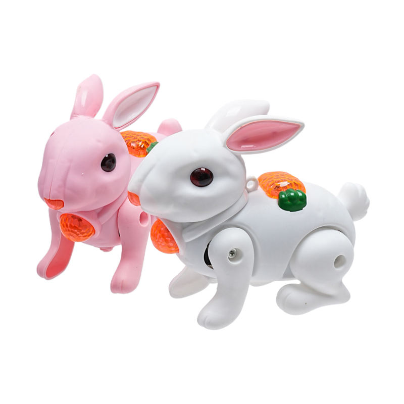 电动音乐小兔兔玩具跳跳兔小兔子发光会跑动会叫婴幼儿童宝宝早教