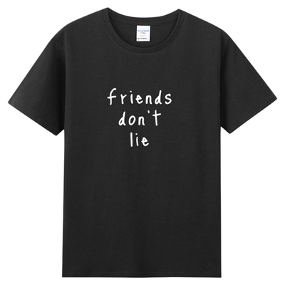 美剧周边friends don't lie纯棉T恤短袖情侣半袖