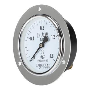 上海仪川仪表厂压力表汽车打气带气压表轴向带边轴向压力表y100zt