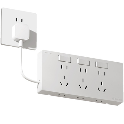 免接线扩展插座转换器大功率插板排插多功能接线板小白拓展式插座