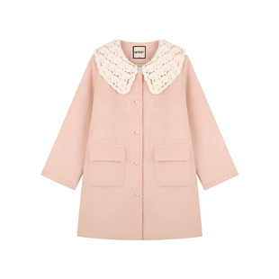 Amybaby女童套装冬季2025新款氛围感小香风呢子外套打底衫背心裙