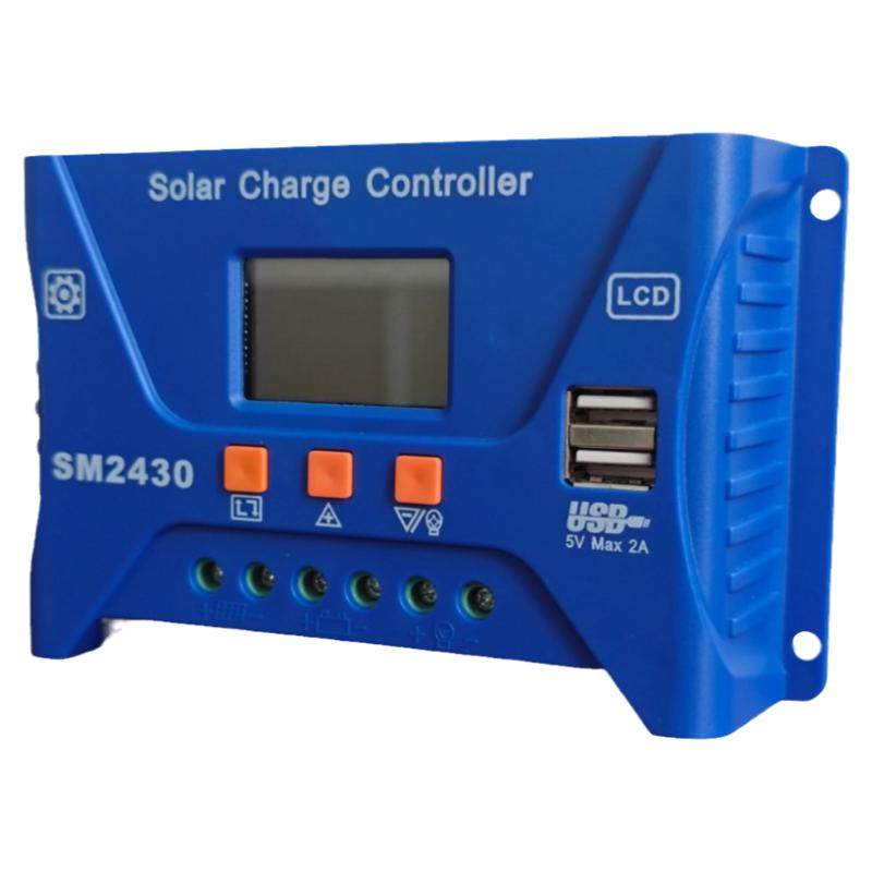 太阳能控制器12V24V铅酸锂电池通用室外光伏板充电专用10A20A30A