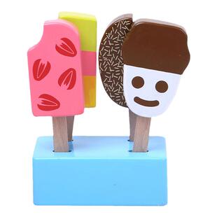 依旺 木制过家家玩具棒冰 冰棍模型玩具 单支