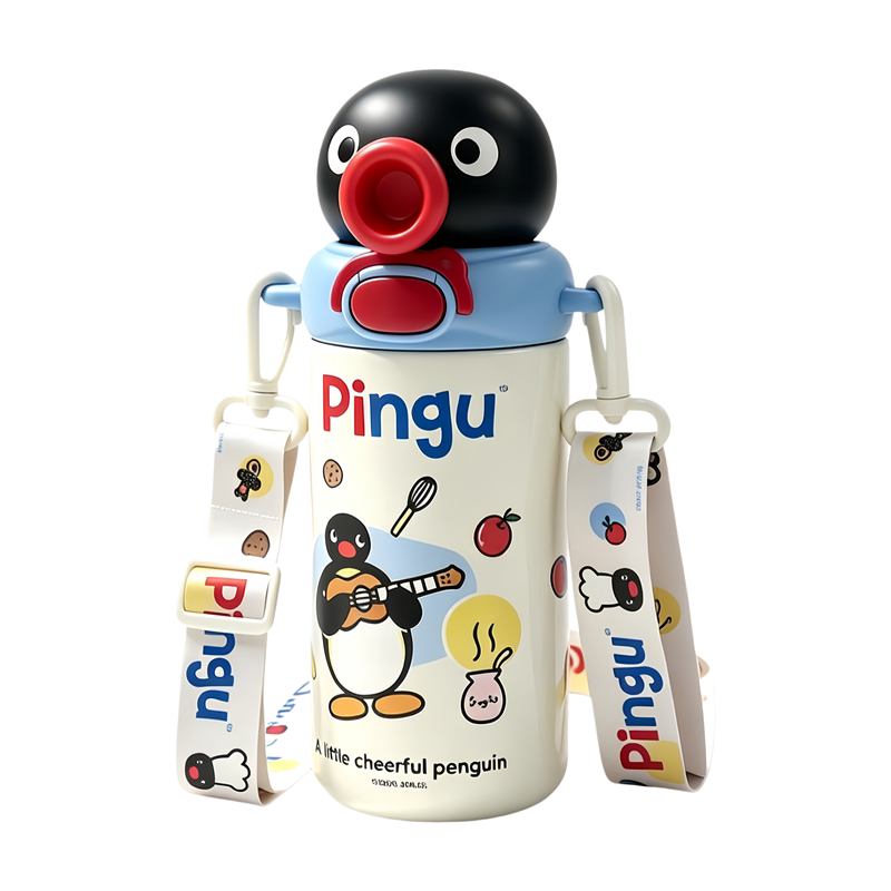Pingu企鹅正版保温保冷吸管杯