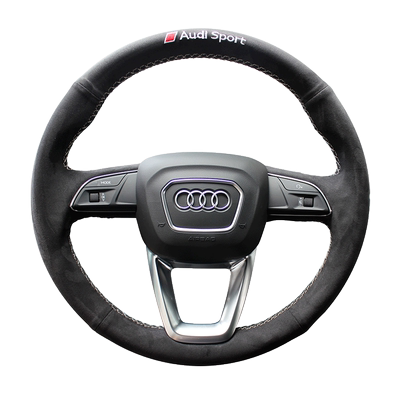 龙动力BAELIN翻毛皮手缝方向盘套奥迪