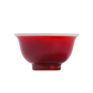 景德镇官方陶瓷茶杯郎红主人杯压手杯敬茶杯喝茶高档礼盒结婚礼物