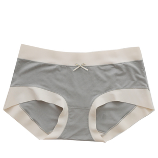 60支兰精莫代尔内裤女抗菌档纯棉透气春秋季无痕中高腰少女三角裤