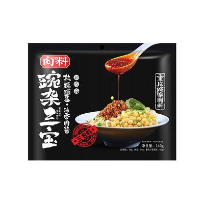 向料胖妹豌豆杂酱面料足量大