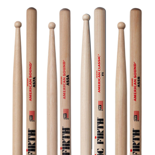 美产进口Vic Firth as5a/7a/F1/5b 胡桃木小军鼓圆头鼓棒鼓槌鼓槌