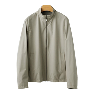 GORNIA/格罗尼雅男士春秋商务休闲夹克舒适简约立领高端纯色外套