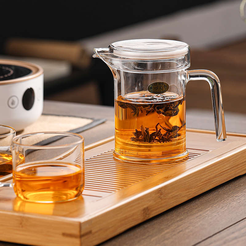纱布过滤泡茶杯泡茶壶玻璃茶具玻璃泡茶器红茶泡茶杯绿茶泡