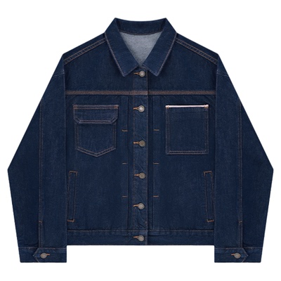 古月进口冈山牛仔A字裙套装