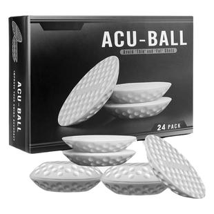 静音软胶高尔夫球软球挥杆练习球扁平球防止打深打薄室内外练习球