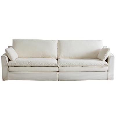 全友家居诧寂风客厅棉麻布艺沙发