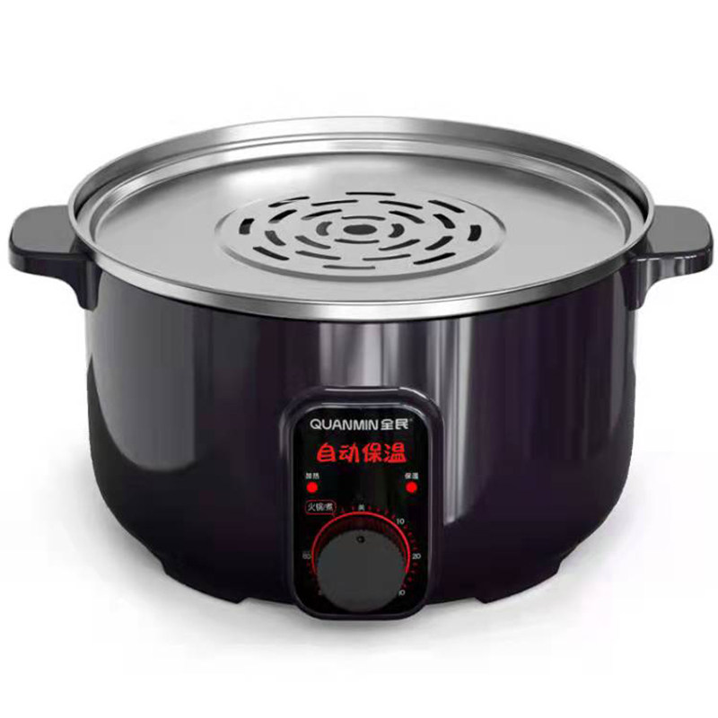 不锈钢电蒸锅竹制蒸笼饺子小笼包沙县商用底锅家庭家用多功能加深