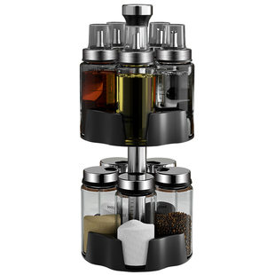 玻璃调料罐厨房佐料罐调味瓶罐调料盒家用大全味精油盐酱醋瓶套装