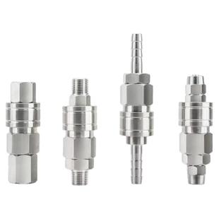 C式自锁304不锈钢接头SP1020快接气管快插耐温气动元件