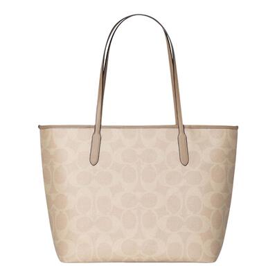 【自营】COACH/蔻驰奥莱款 LARGE CITY 女士时尚印花单肩手提包