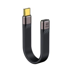 优联TYPE-C数据线USB3.2Gen2公对公转母USB延长短线USB4全功能高速固态移动硬盘盒连接电脑4K传输OTG转接线