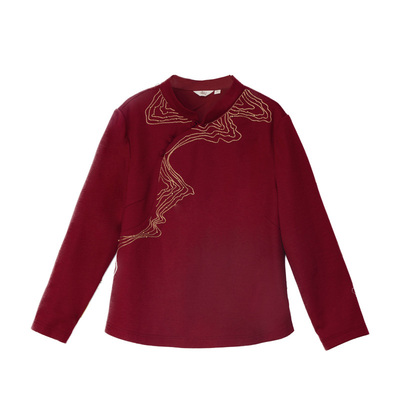 2023旗袍上衣布符中式立领