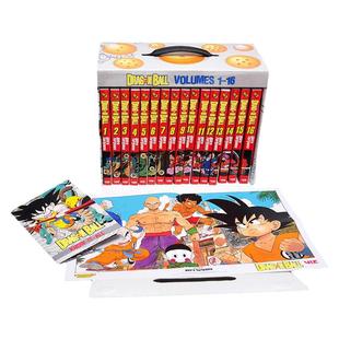 现货 Dragon Ball Complete Box Set: Vols. 1-16 with premium 龙珠1-16卷 白金版套装