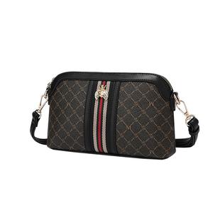 稻草人女士包包2025新款时尚单肩包复古撞色老花包百搭斜挎包正品