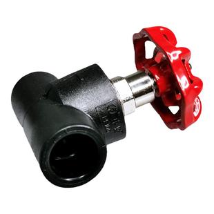 中财管道 PE承插水管配件 截止阀升降 热熔接头闸阀门开关dn20-63