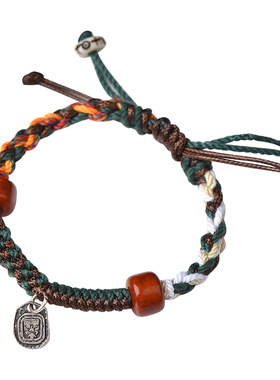 唐怀瑟手工编织藏式手绳编绳