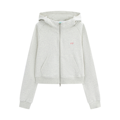 riverstone plus 纯色连帽卫衣外套女春季显瘦宽松压摺休闲裤套装