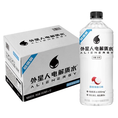 外星人电解质水12瓶大瓶装950ml
