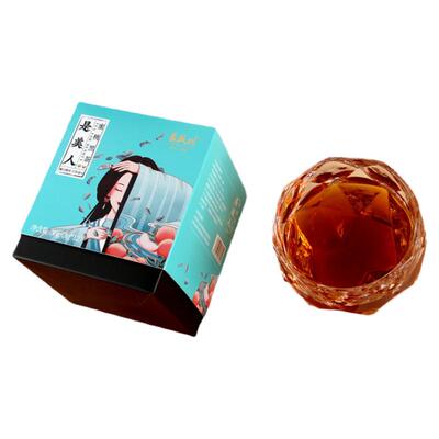 长盛川青砖茶桂圆红枣干玫瑰苹果花蜜桃茉莉花黑茶组合装花草茶叶