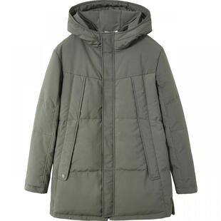 流石男装冬装高端连帽中长款羽绒服男士新款冬季夹克外套男生保暖