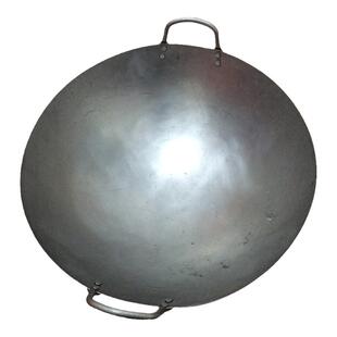 香港陈枝支记阿能代购铁锅双耳圆底熟铁家用无涂层手工铁锅炒锅