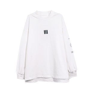 儿童长袖t恤春装2026新款大童上衣白色纯棉春秋款男童衣服潮帅气