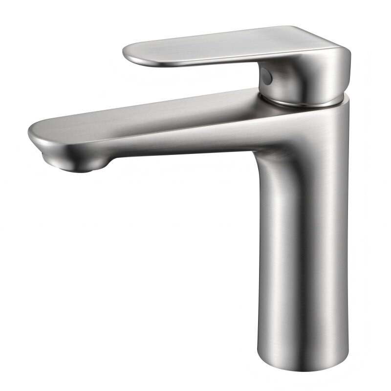 浴室柜全铜冷热水面盆拉丝镍龙头