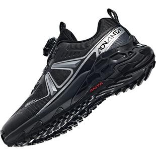 安踏儿童运动鞋男童鞋子秋季新款登山鞋纽扣鞋户外越野跑鞋徒步鞋