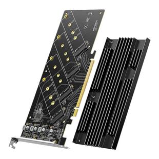 绿联PCIEX16转m2扩展卡四盘位nvme协议固态硬盘盒m.2阵列转接卡