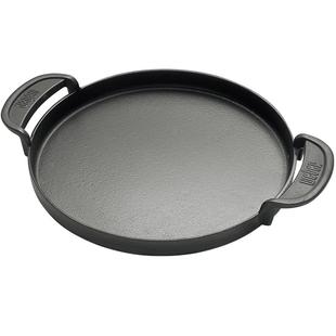 Weber威焙户外烧烤炉铸铁烤盘家用圆形铁板烧烤盘烤肉煎牛排